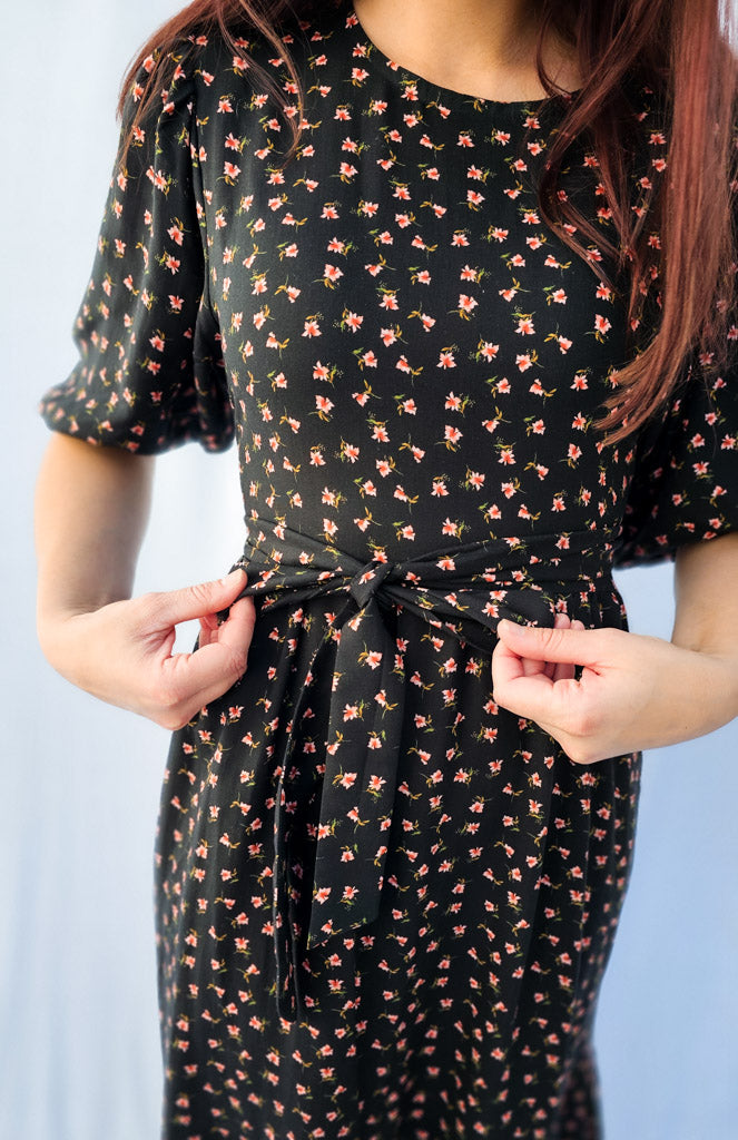 2 Tiered Midi Dress - Tencel