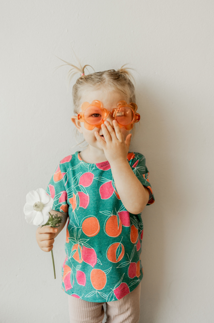 Kid's Curve Top - Marmalade Print - Recycled Plastic