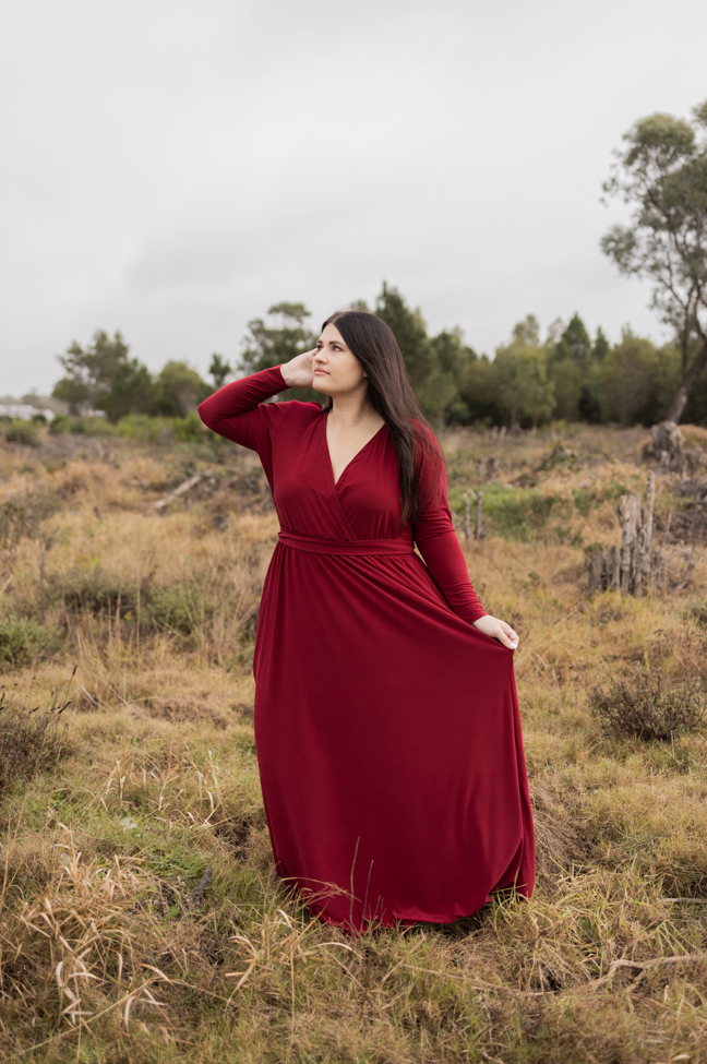 The Goddess Formal Dress long sleeve