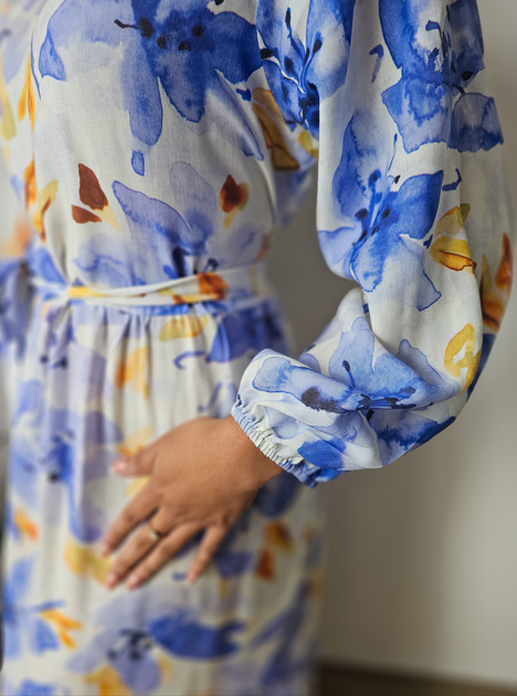 2 Tiered Midi Dress - Tencel