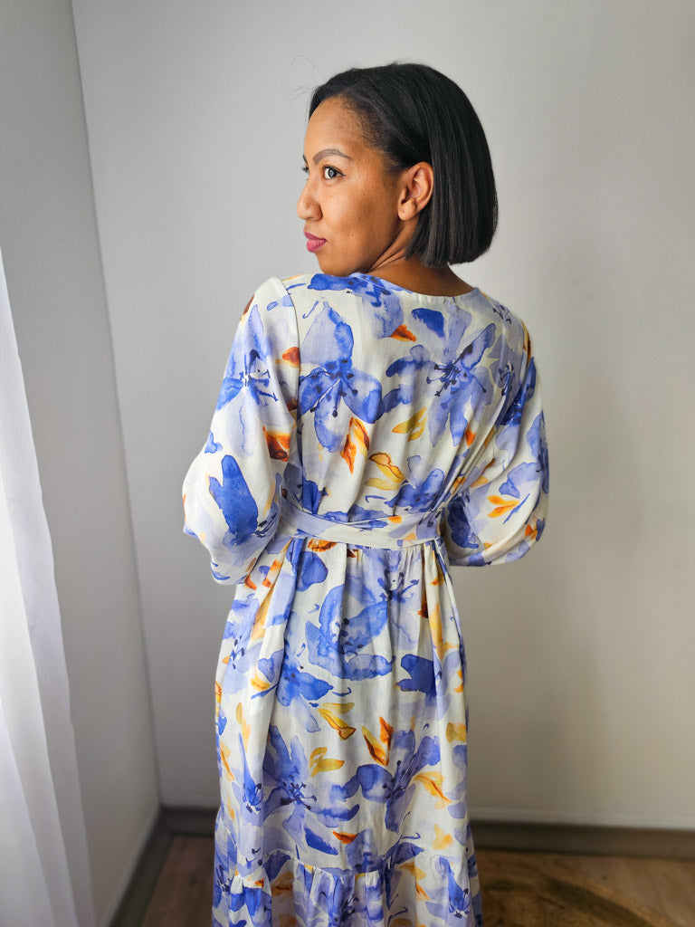 2 Tiered Midi Dress - Tencel