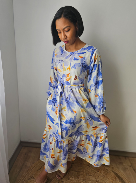 2 Tiered Midi Dress - Tencel