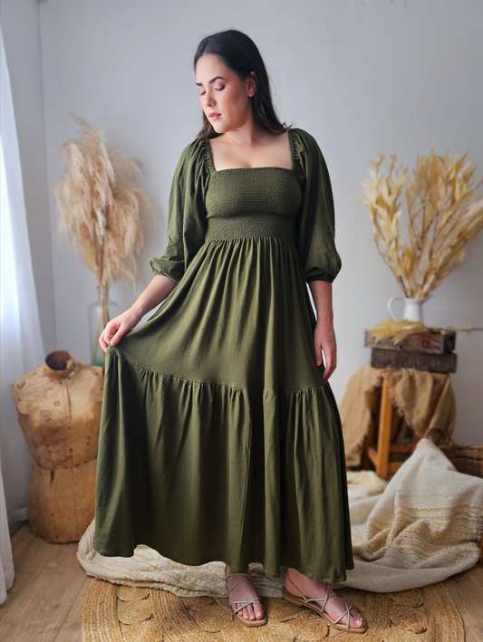 The Cottage Dress - 2 Tiered Ankle Length