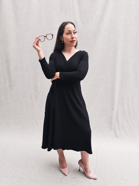 Wrap Midi Dress