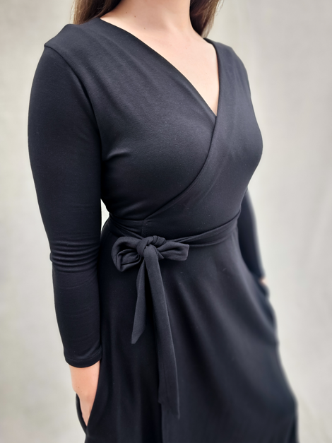 Wrap Midi Dress