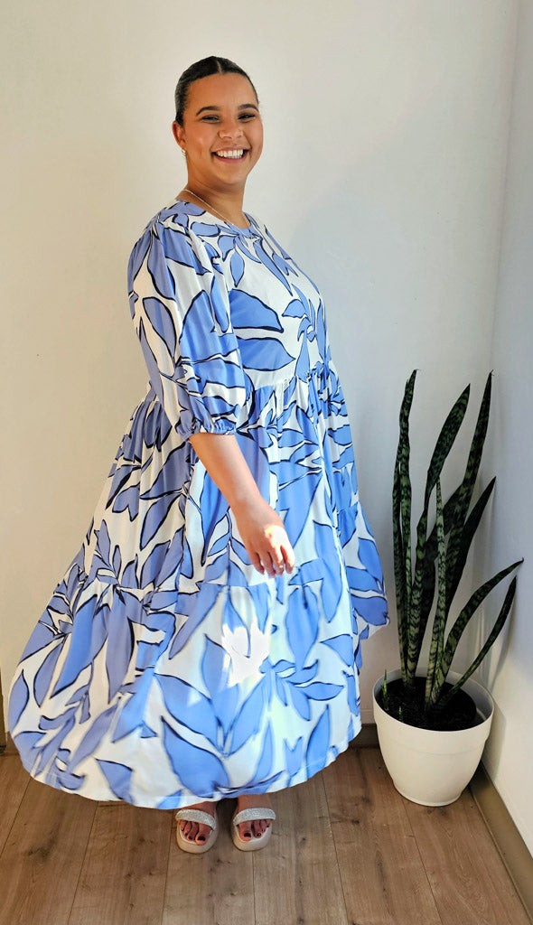 2 Tiered Midi Dress - Ecovero Viscose
