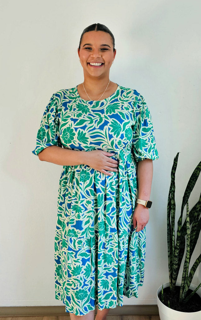 2 Tiered Midi Dress - Ecovero Viscose