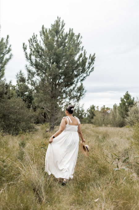 Knots of Love - Bodice Maxi Dress - Linen