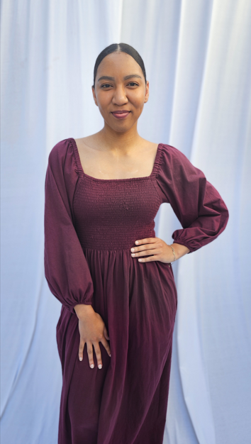 The Cottage Dress - Maxi Length - 100% Cotton