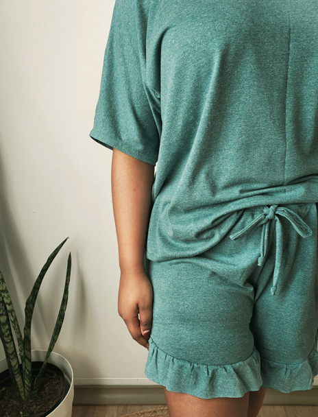 Summer Pajammer Matching Set - Frilled