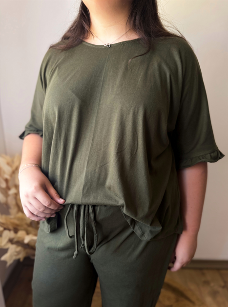 Autumn Pajammer Matching Set - Frilled