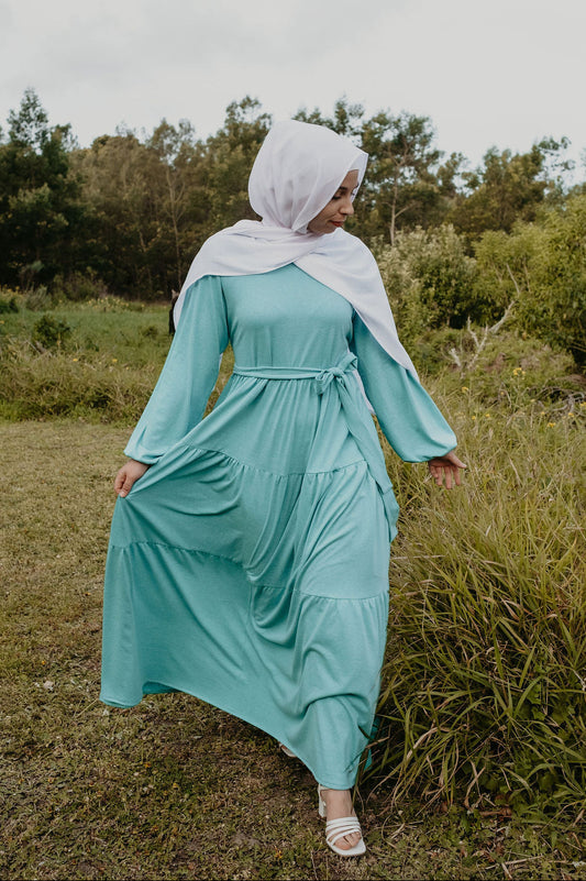 Staggered Tiered Maxi Dress