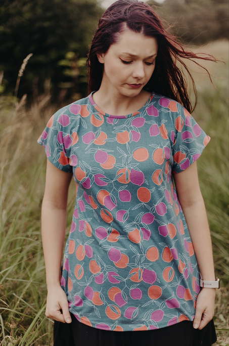 Basic Curved Top - Marmalade print - Recycled Plastic