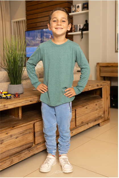 Boys' Long Sleeve T-shirt - Recycled Plastic